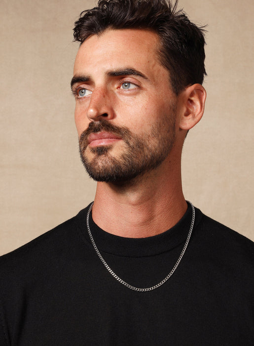 Waterproof Cuban Chain 4mm Necklaces WE ARE ALL SMITH: Men's Jewelry & Clothing.