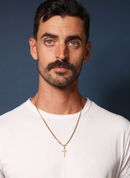 Gold Cross Necklace for Men Necklaces WE ARE ALL SMITH: Men's Jewelry & Clothing.