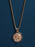 Gold Saint Christopher Round Medal w/ dark navy enamel Necklaces WE ARE ALL SMITH: Men's Jewelry & Clothing.   