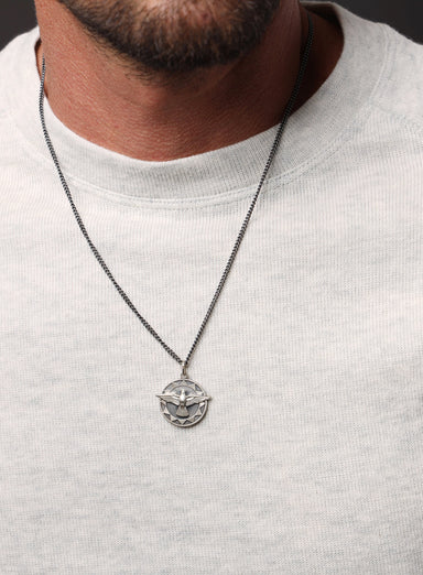 Holy Spirit Dove Sterling Silver Pendant Necklace for Men Jewelry WE ARE ALL SMITH
