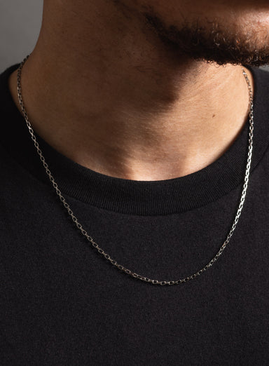 Waterproof Box Chain Necklace for Men 2mm Jewelry WE ARE ALL SMITH