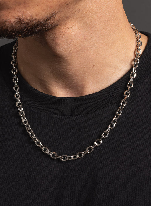 Waterproof Stainless Steel 6mm Thick Cable Chain Jewelry WE ARE ALL SMITH