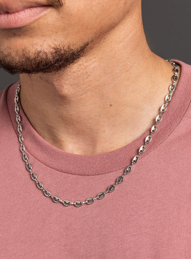 Waterproof 5mm Mariners Chain 316L Stainless Steel Necklace for Men Jewelry WE ARE ALL SMITH