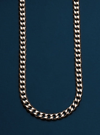 Waterproof Faceted 7mm Curb Chain Necklace for Men Jewelry WE ARE ALL SMITH