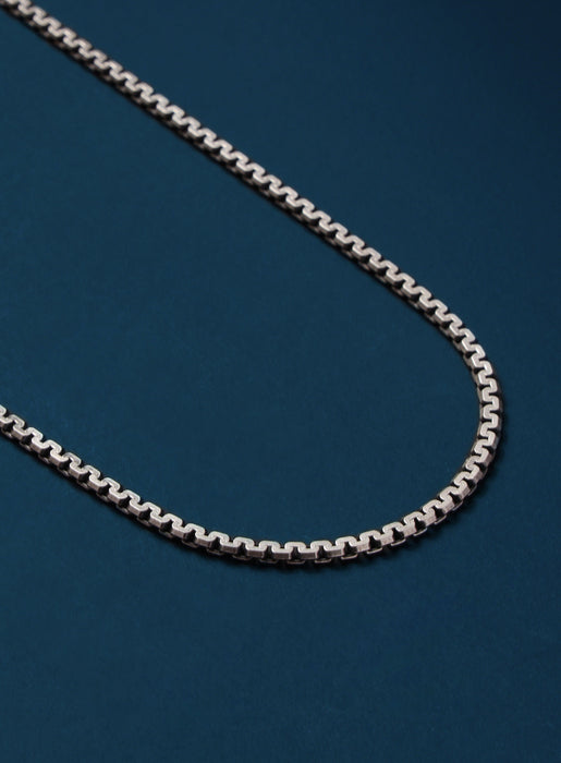 925 Oxidized Sterling Silver Zig-Zag Chain Necklace for Men Necklace WE ARE ALL SMITH   