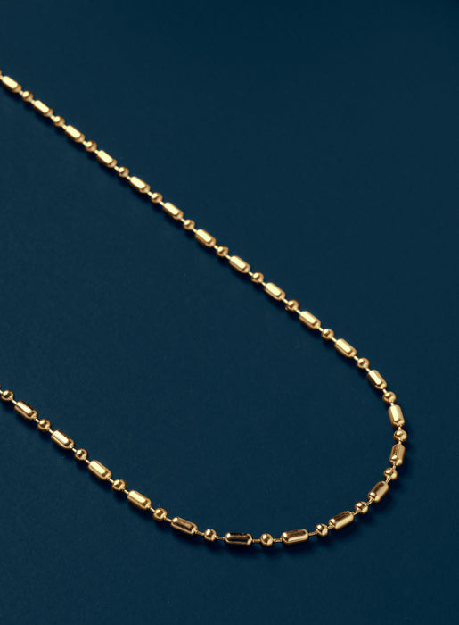 2.5mm 14k Gold Plated 316 Stainless Steel Minimalist Chain Necklace WE ARE ALL SMITH   