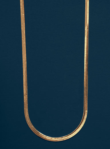 3mm Herringbone Gold Chain Necklace for Men Necklace WE ARE ALL SMITH   