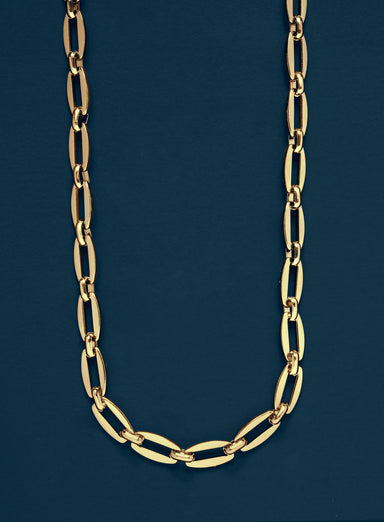 Men's Gold Necklace 7mm Thick Cable Chain Necklace WE ARE ALL SMITH   