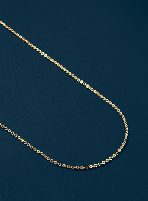 Gold THIN 1mm Cable Chain Necklace for Men Necklace WE ARE ALL SMITH