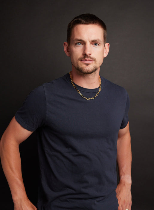 8mm Gold Men's Clip Cable Link Necklace Chain for Men Necklace WE ARE ALL SMITH