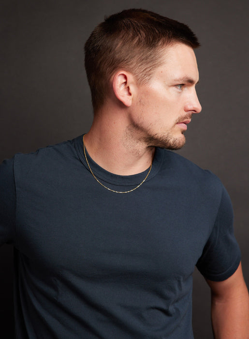 Gold THIN 1mm Cable Chain Necklace for Men Necklace WE ARE ALL SMITH