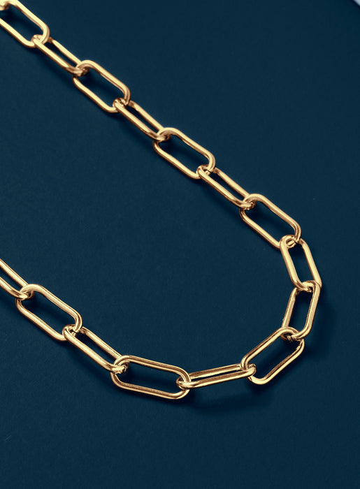 8mm Gold Men's Clip Cable Link Necklace Chain for Men Necklace WE ARE ALL SMITH