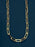 Men's Gold 8mm 14k Gold Plated Stainless Steel Cable Chain Necklace WE ARE ALL SMITH   