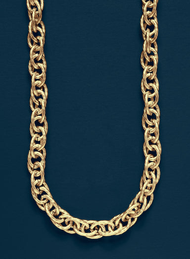 Men's Gold CHUNKY Thick Rope Chain Necklce Necklace WE ARE ALL SMITH   