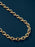 Men's 7mm Thick Oval Cable Gold Chain Necklace Necklace WE ARE ALL SMITH   