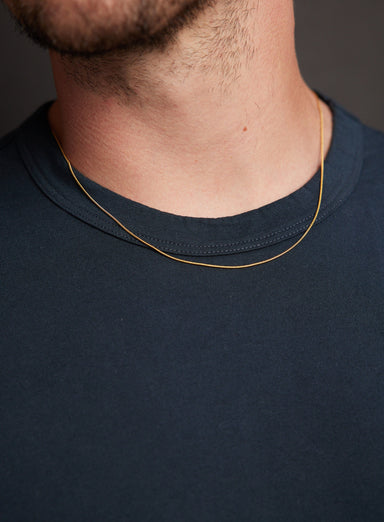 Gold Men's Necklace 1mm Snake Chain Necklace for Men Necklace WE ARE ALL SMITH   