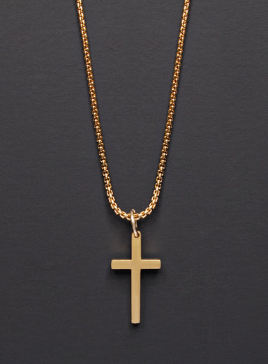 SMALL GOLD CROSS NECKLACE FOR MEN Jewelry We Are All Smith