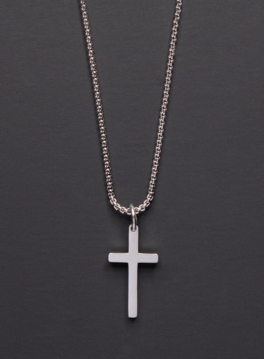 SMALL STAINLESS STEEL CROSS NECKLACE FOR MEN Jewelry We Are All Smith