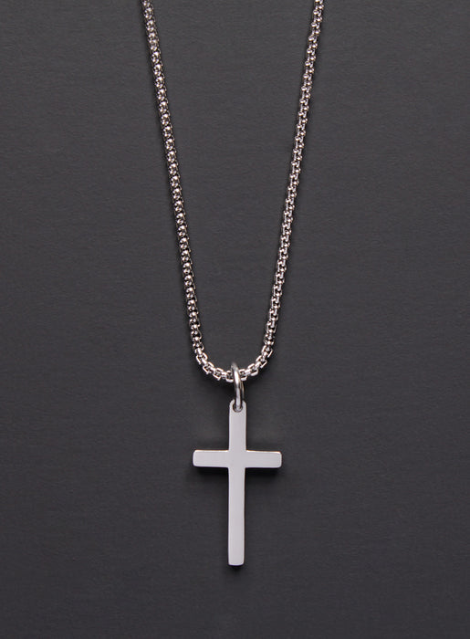SMALL STAINLESS STEEL CROSS NECKLACE FOR MEN Jewelry We Are All Smith