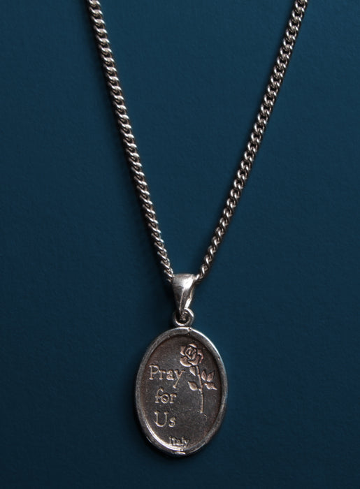 Sterling Silver St. Christopher Medal Necklace for Men Necklaces WE ARE ALL SMITH   