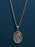 Guardian Angel and St. Michael Sterling Silver Medal Necklace for Men Necklaces WE ARE ALL SMITH   