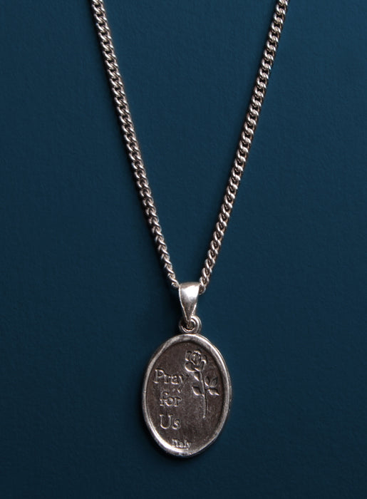 Lady of Guadalupe Sterling Silver Medal Necklace for Men Necklaces WE ARE ALL SMITH   