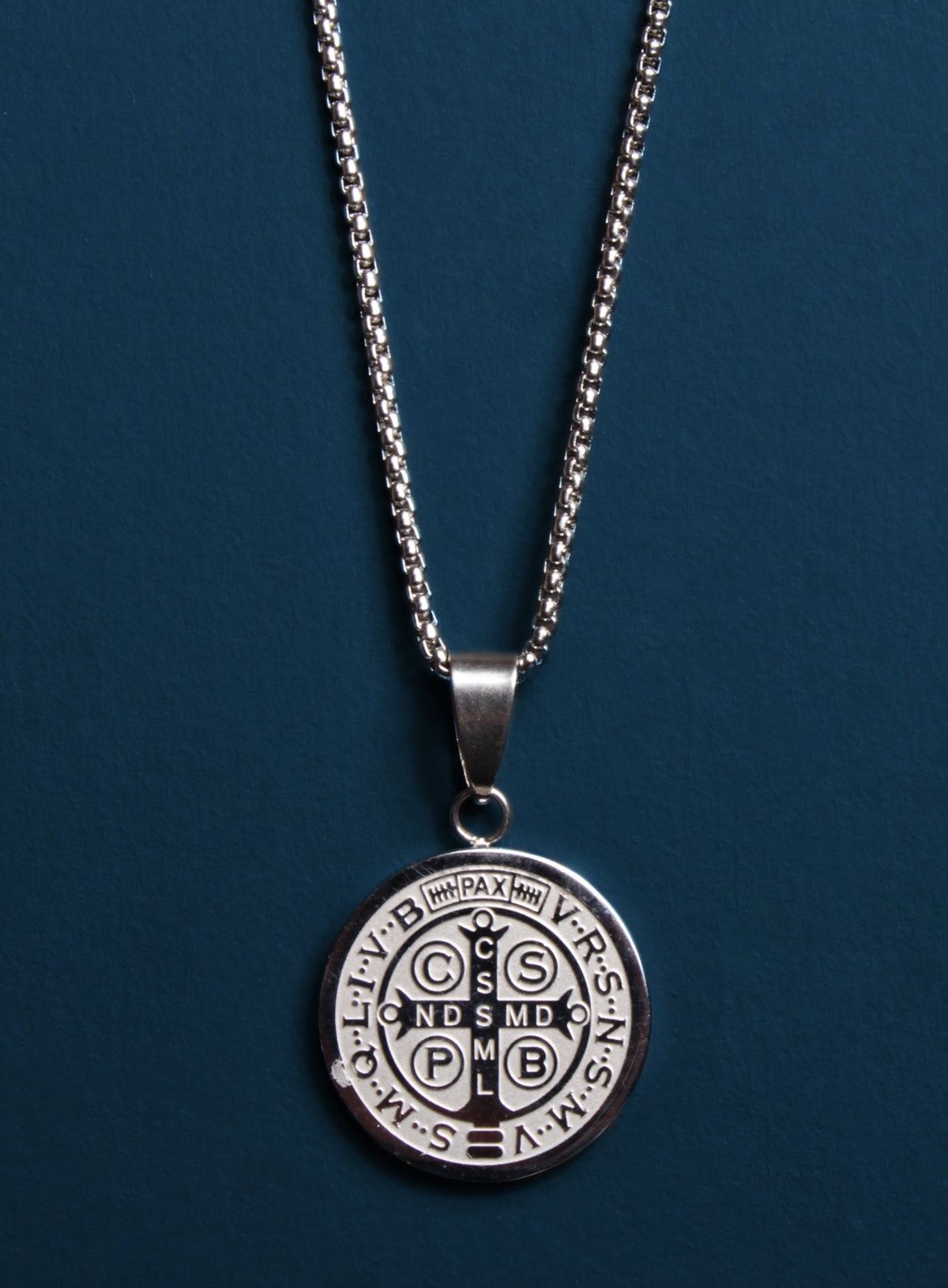St. Benedict Medal Men's Necklace (LARGE) — WE ARE ALL SMITH