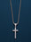 Waterproof Small Rounded Cross Necklace Necklaces WE ARE ALL SMITH: Men's Jewelry & Clothing.   