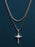 Necklace Set: Silver Rope Chain and Silver Crucifix Necklace Necklaces WE ARE ALL SMITH: Men's Jewelry & Clothing.   