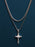 Waterproof SET OF 2 NECKLACES Crucifix and Rope Chain Necklaces WE ARE ALL SMITH: Men's Jewelry & Clothing.   