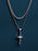 Waterproof SET OF 2 NECKLACES Crucifix and Rope Chain Necklaces WE ARE ALL SMITH: Men's Jewelry & Clothing.   