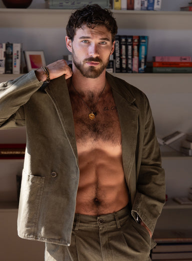 Bronze Compass Pendant on Oxidized Sterling Silver Chain Necklace for Men Necklace WE ARE ALL SMITH: Men's Jewelry & Clothing.