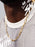 Stainless Steel Gold Plated 8mm Cable Chain Necklace WE ARE ALL SMITH