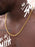 Stainless Steel Gold Plated 7mm Curb Chain Necklace Jewelry WE ARE ALL SMITH