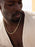 Stainless Steel Gold Plated 7mm Textured Cable Chain Necklace WE ARE ALL SMITH