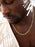 Stainless Steel Gold Plated 7mm Textured Cable Chain Necklace WE ARE ALL SMITH