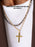 FAITH OF THE UNKNOWN Vermeil Gold Cross on 14k Gold Filled Curb Chain Necklaces We Are All Smith