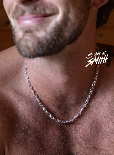 925 Sterling Silver Rope Infinity Knots Chain Necklace for Men Necklace WE ARE ALL SMITH: Men's Jewelry & Clothing.