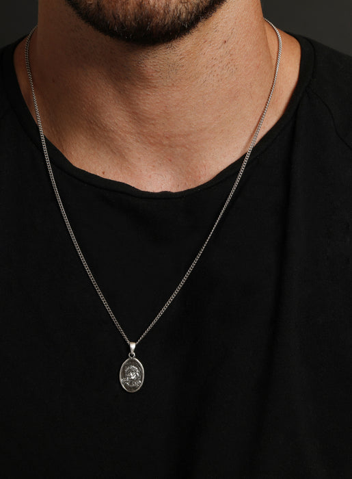 Solid Silver Necklaces For Men Silver Necklaces For Men Mens