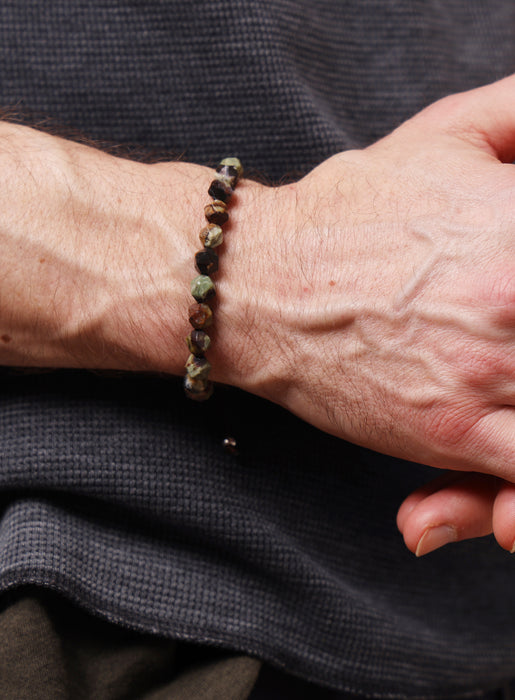 African Turquoise and Sterling Silver Bead Bracelet for Men Bracelets WE ARE ALL SMITH: Men's Jewelry & Clothing.   