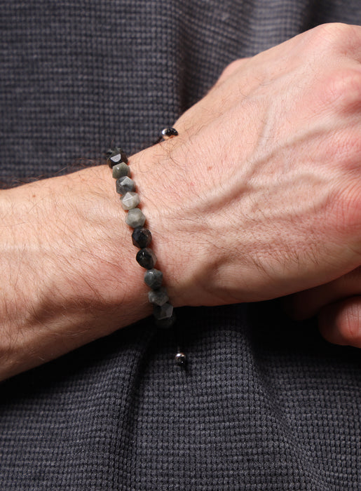 Eagle Eye Gemstone Bead Bracelet for Men Bracelets WE ARE ALL SMITH: Men's Jewelry & Clothing.   