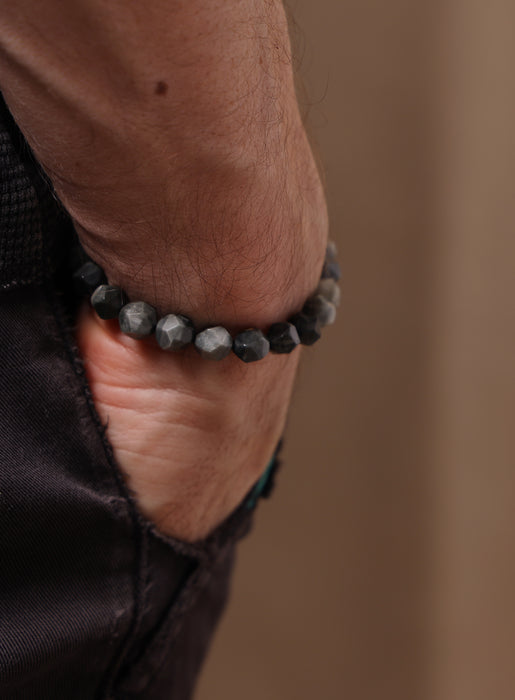 Eagle Eye Gemstone Bead Bracelet for Men Bracelets WE ARE ALL SMITH: Men's Jewelry & Clothing.   