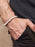 White Howlite and Sterling Silver Bead Bracelet for Men Bracelets WE ARE ALL SMITH: Men's Jewelry & Clothing.   