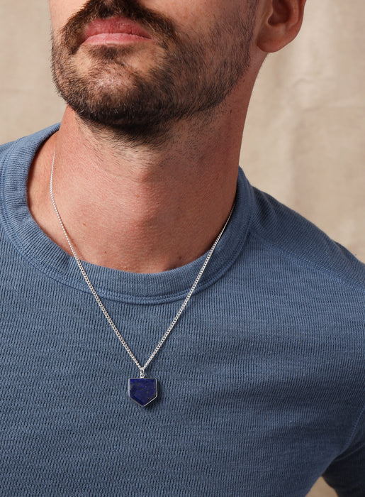 Lapis lazuli necklace mens on sale