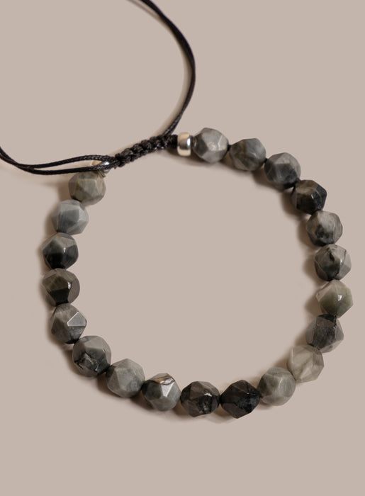 Eagle Eye Gemstone Bead Bracelet for Men Bracelets WE ARE ALL SMITH: Men's Jewelry & Clothing.   