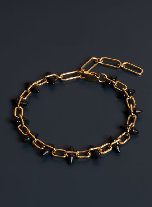 14k Gold Filled and Titanium Adjustable Spike Men's Bracelet Bracelets WE ARE ALL SMITH: Men's Jewelry & Clothing.   