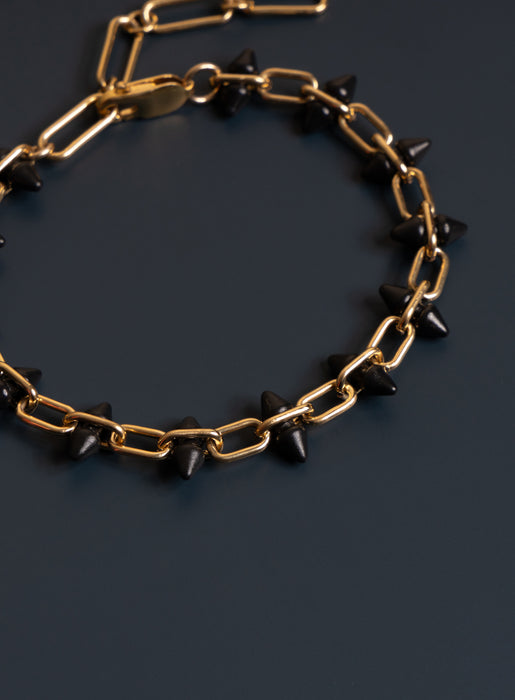 14k Gold Filled and Titanium Adjustable Spike Men's Bracelet Bracelets WE ARE ALL SMITH: Men's Jewelry & Clothing.   