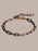 925 Oxidized Sterling Silver Textured Cable Chain with 14k Gold Filled Contrast Clasp Bracelet for Men Bracelets WE ARE ALL SMITH: Men's Jewelry & Clothing.   