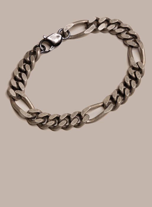 925 Oxidized Sterling Silver Thick Jewelry Bracelet for Man Bracelets WE ARE ALL SMITH: Men's Jewelry & Clothing.   