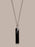 925 Sterling Silver Black Onyx Long Bar Chain Necklace Necklace WE ARE ALL SMITH: Men's Jewelry & Clothing.   